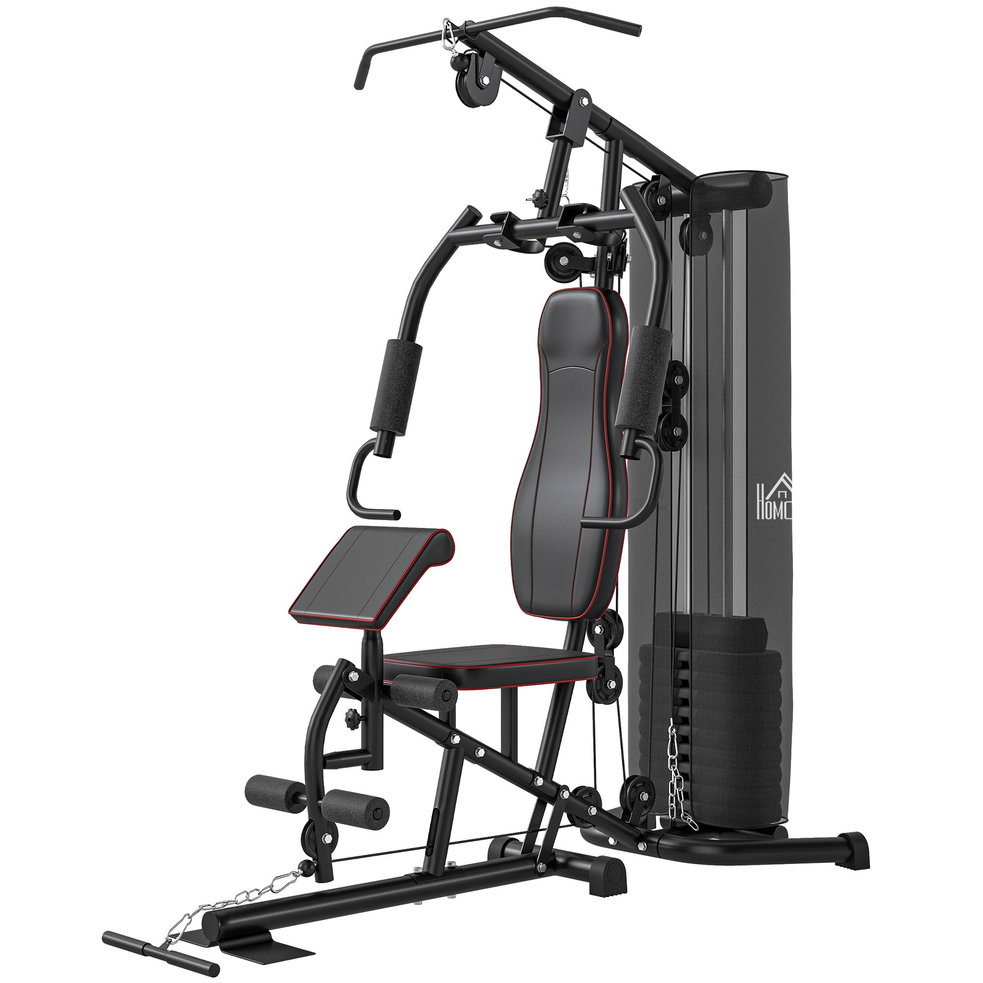 Motionscykel  Træningsstation  Vægtbænk  Brystpres  Stål  170   104   205 Cm  Sort