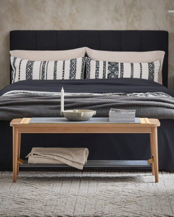 Multifunktionel Entréænk  B37xh46xl110cm  Naturfarvet Og Grå