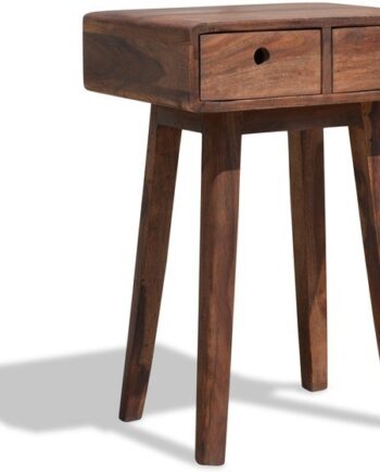 Natbord Sengebord Obuzi Stuka Massivt Rosentræ Mørk Natur H65ã B35ã L45 Cm