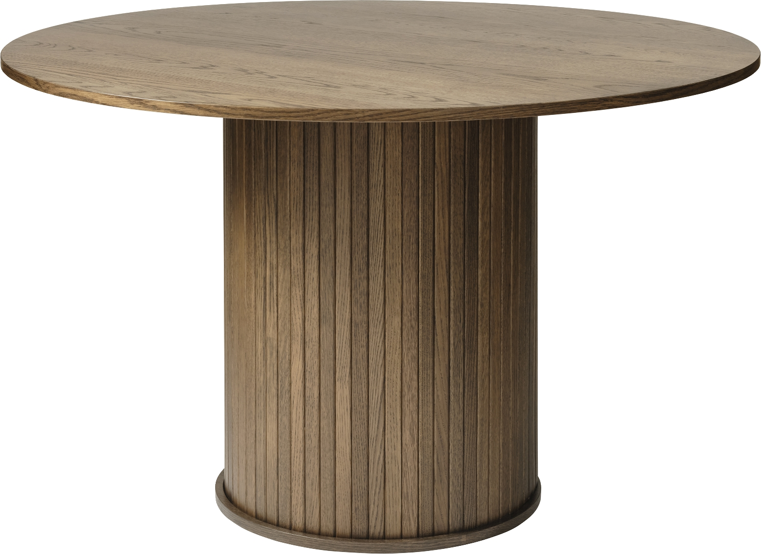 Nordique Design Nola Rundt Spisebord   Røget Egetræ ø120   H75 Cm