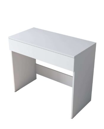 Nordvärk Bj104 2342 Makeup Bord       Skuffe Hvid Melamin  90x45
