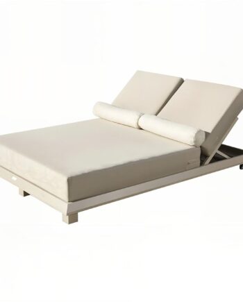 Nordvärk Hera Udendørs Dobbelt Solseng     Beige Hynde Beige Aluminium  212x150