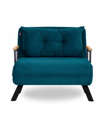 Nordvärk Sando Single Sovesofa Petrol Grøn Polyester Og Metal  175x60