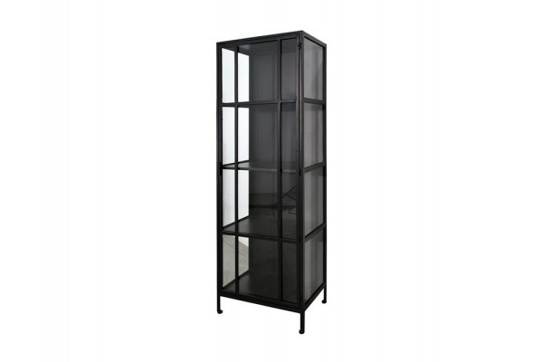 Nyråd Vitrineskab   Metal 60x40x172 Cm Sort