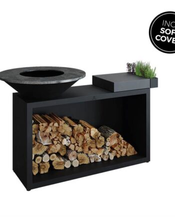 Ofyr Grill Island Black 85 Ceramic Dark Grey  : Erling Christensen Møbler