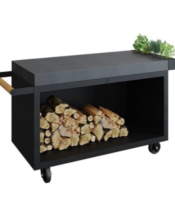 Ofyr Mise En Place Table Black Pro 135 Ceramic Dark Grey  : Erling Christensen Møbler