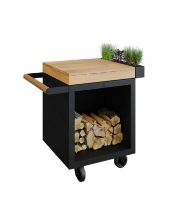 Ofyr Mise En Place Table Black Pro 65 Teak Wood  : Erling Christensen Møbler