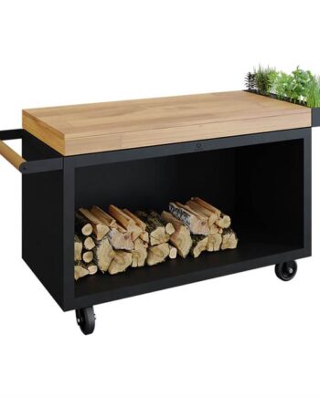 Ofyr Mise En Place Table Black Pro 135 Teak Wood  : Erling Christensen Møbler