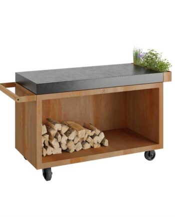 Ofyr Mise En Place Table Corten Pro 135 Ceramic Dark Grey  : Erling Christensen Møbler