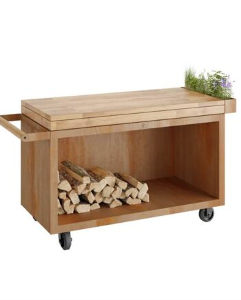 Ofyr Mise En Place Table Corten Pro 135 Teak Wood  : Erling Christensen Møbler