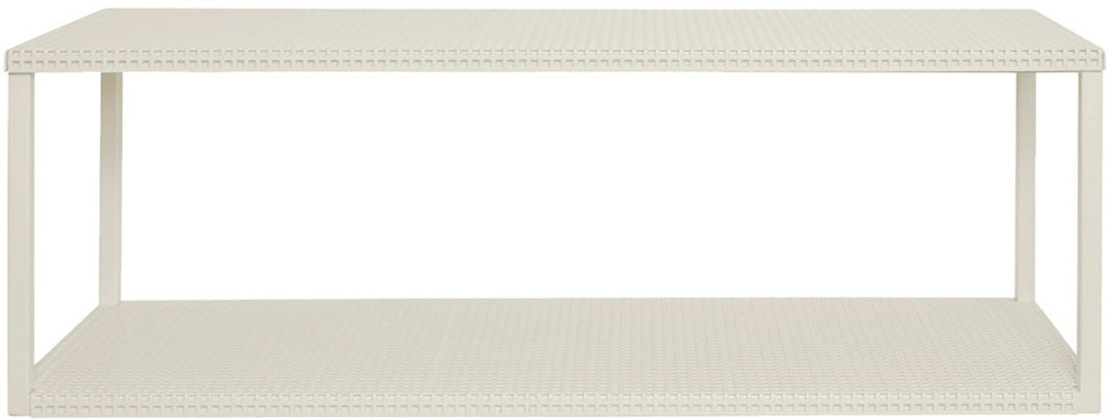 Opbevaringshylde Kristina Dam Grid Stål Beige 75x25x25 Cm Væghylde