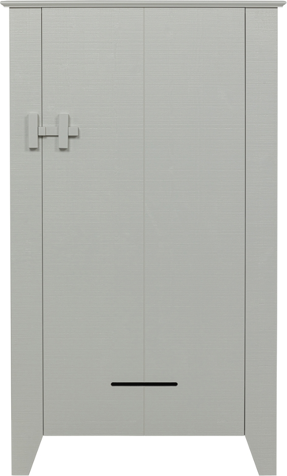 Opbevaringsskab Woood Gijs Med Låger Og Skuffe  Hvidt Fsc-certificeret Fyrretræ  142x85x38 Cm