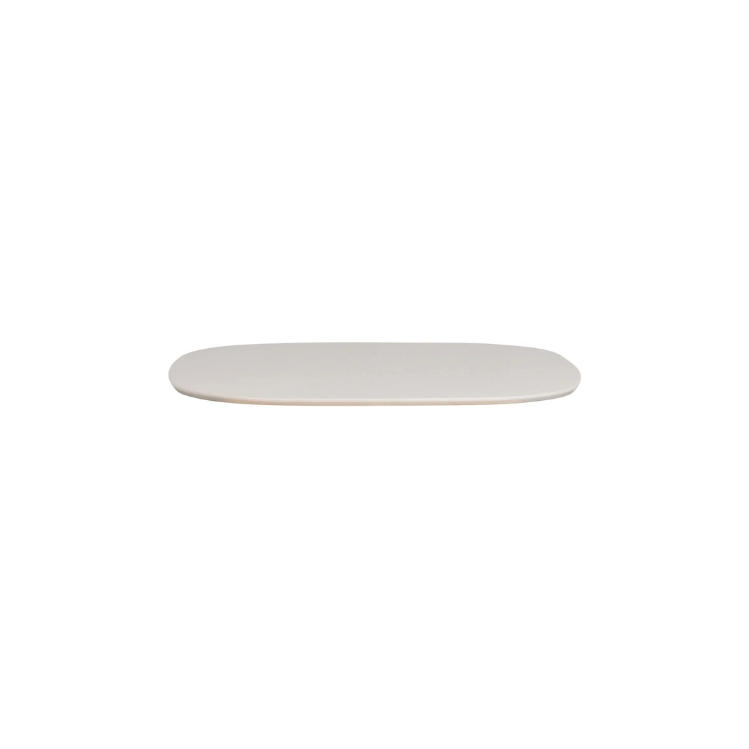 Oval Spisebordplade Woood Tablo ø130   H2   Cm Fsc-ask Hvid