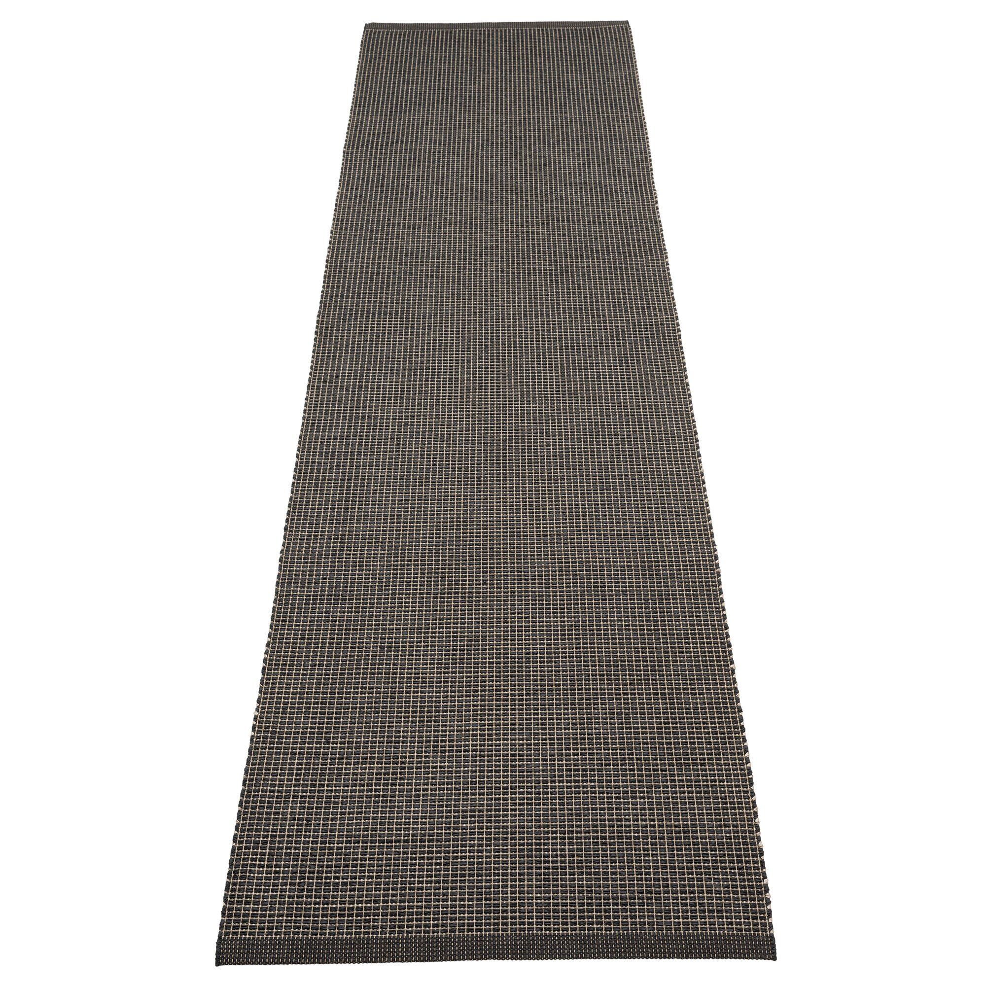 Pappelina Emm Gulvtæppe 300x70 Cm Black Linen