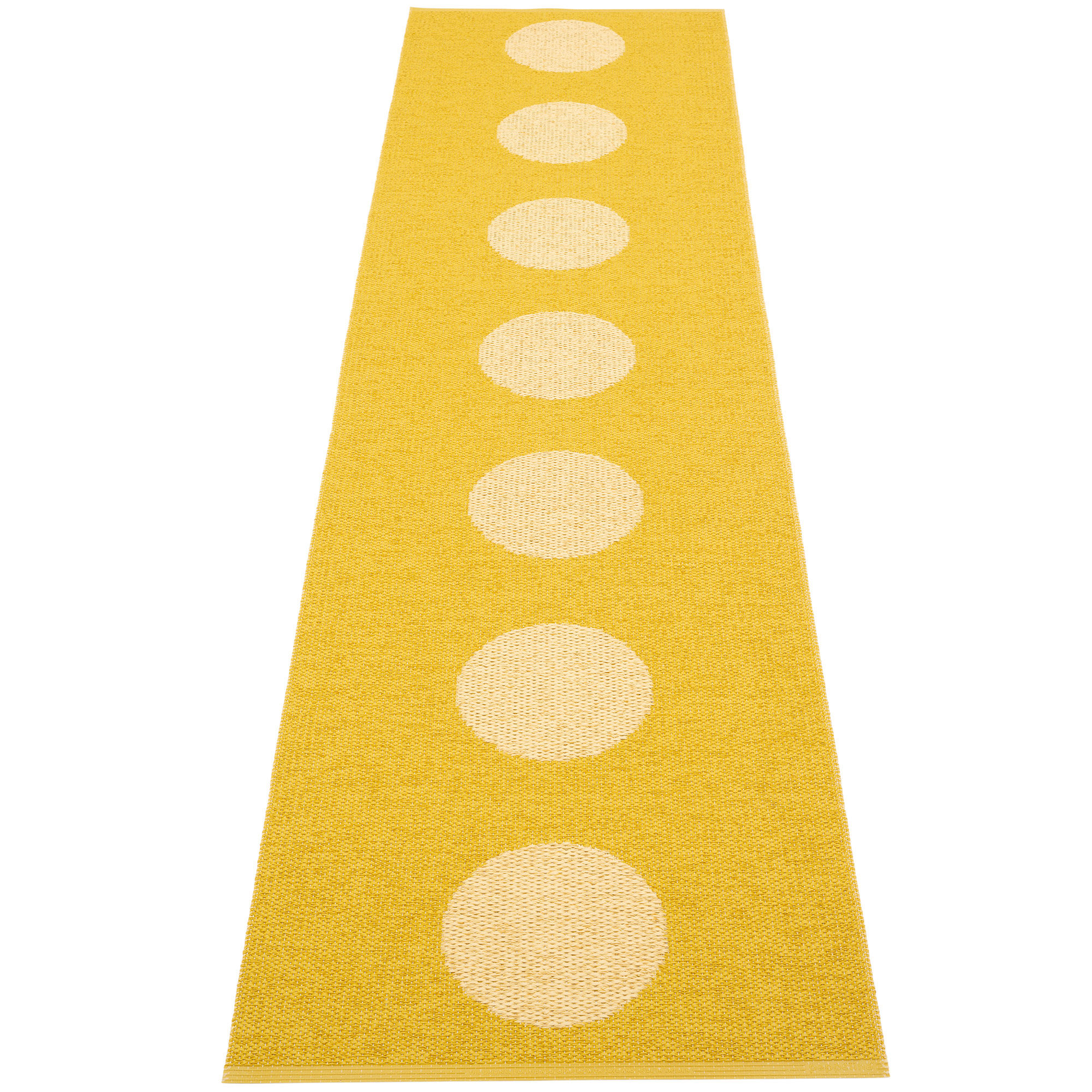 Pappelina Vera Pop Tæppe 70x280 Cm  Mustard Gul