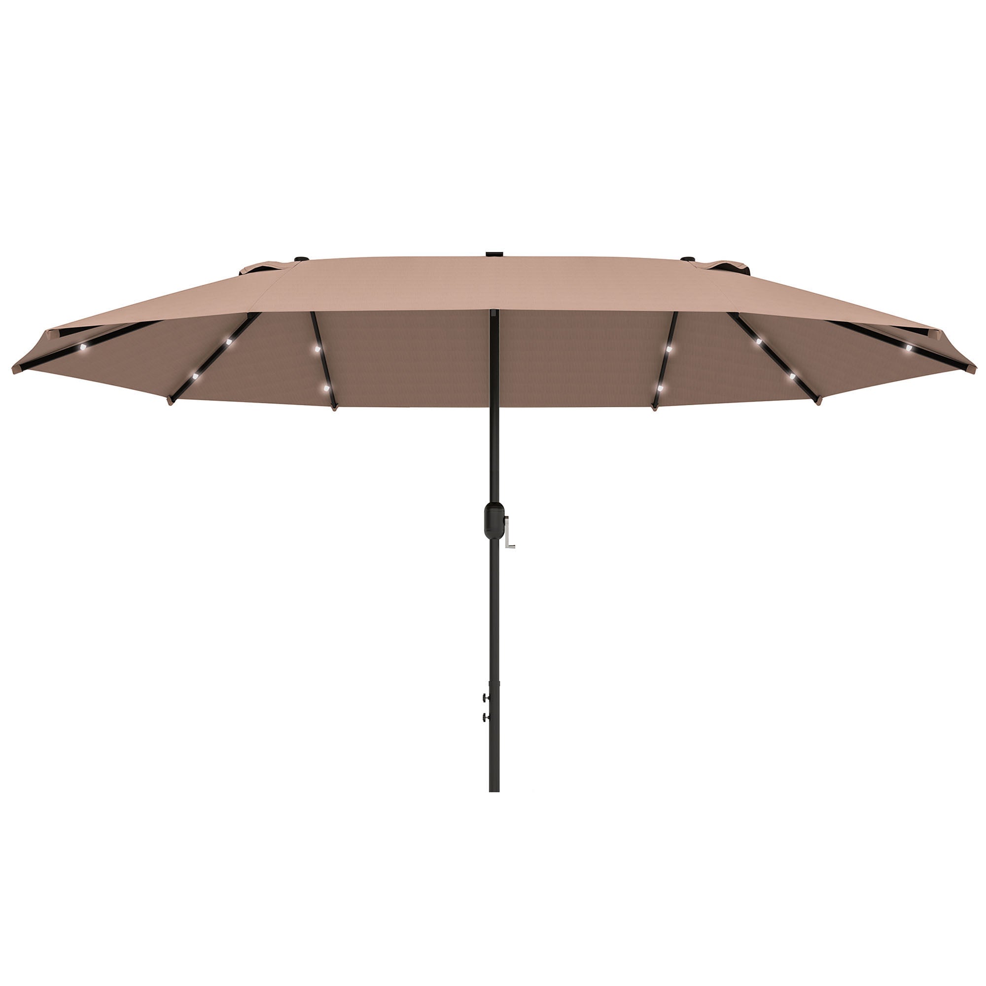 Parasol Oval Khaki 440   260 Cm