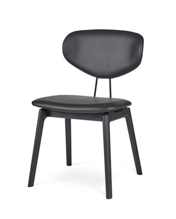 Pbj Designhouse Pbj Filo Spisebordsstol Lakeret Sort Eg Stof : Erling Christensen Møbler  : Erling Christensen Møbler
