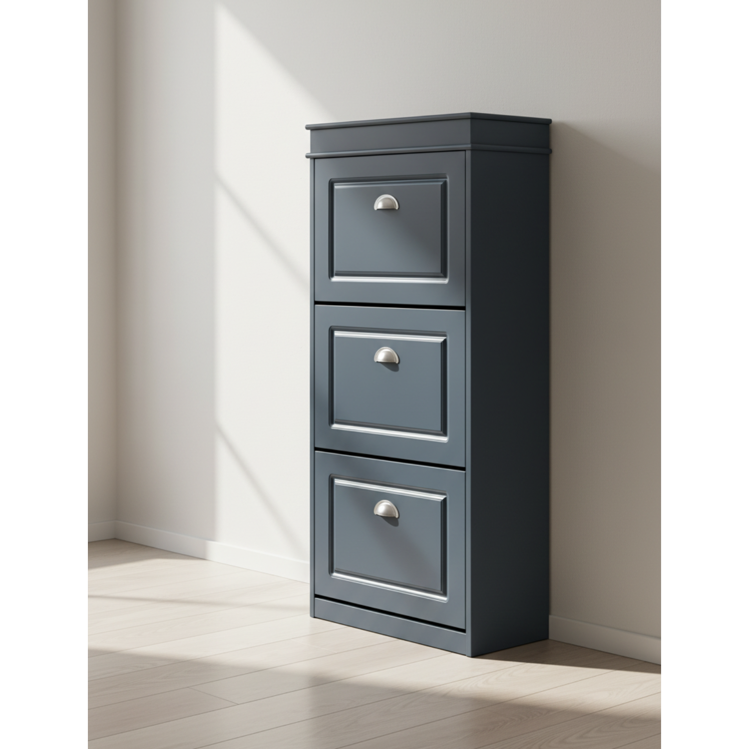 Pladsbesparende Skoskab   Trendy Blå  53x24x118 Cm