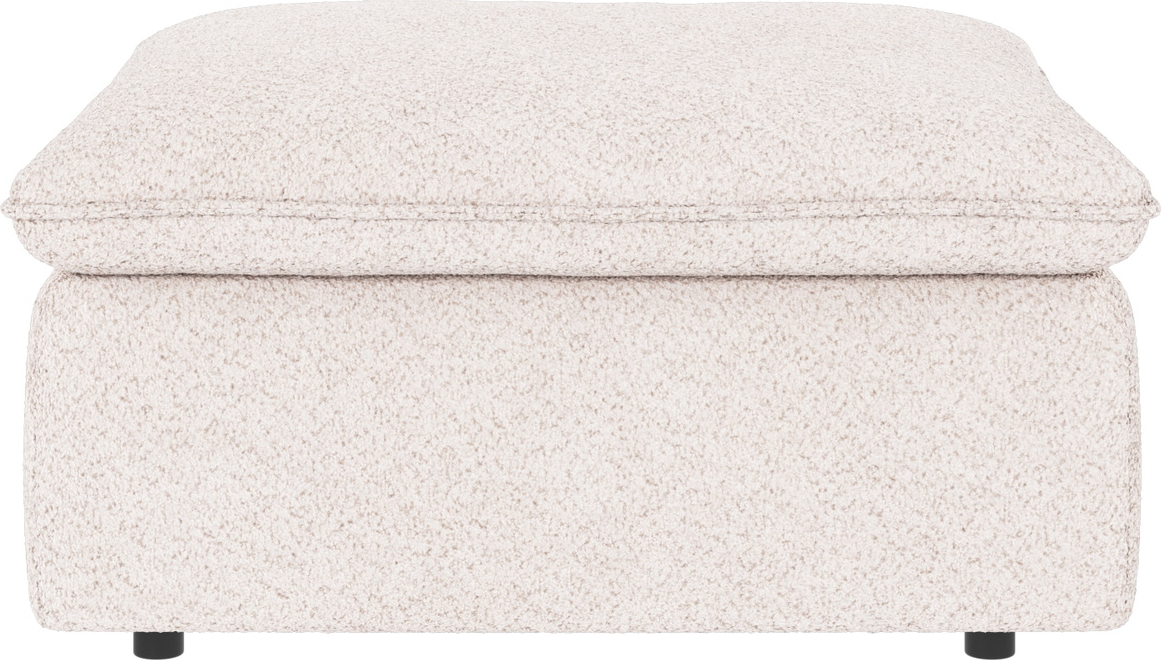 Puf Fodskammel Til Sofa Rowico Rawlins Anna   Polyester Hvid H45xb91xd91 Cm Fsc-mix Krydsfiner