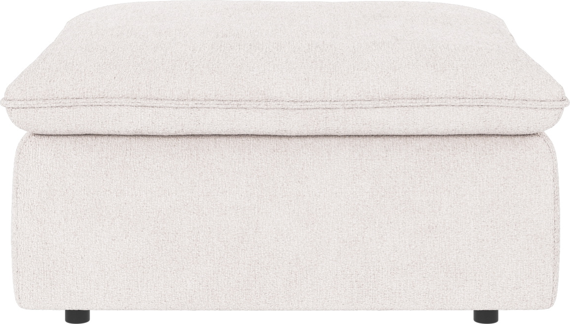 Puf Fodskammel Til Sofa Rowico Rawlins Hvid Stof Greg   H45   B91   D91 Cm