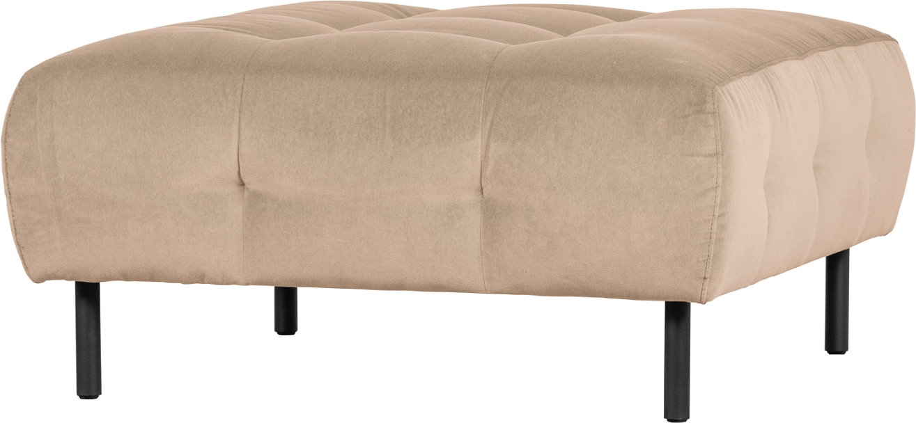 Puf Lloyd Fra Woood Exclusive   Polstret Beige Loma Fløjl 90ã 90ã 45 Cm
