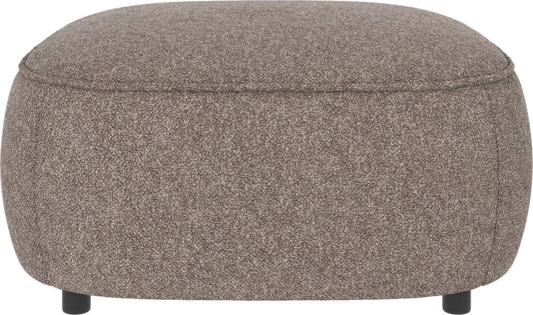 Puf Og Fodskammel Rowico Norris Mørk Beige Bobby 100  Polyester Fsc-mix 89x89x43 Cm