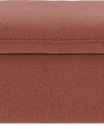 Puf Rowico Rawlins Brenda Rød   Sædepuff Fodskammel   Polyester Med Træben 91x91x45 Cm
