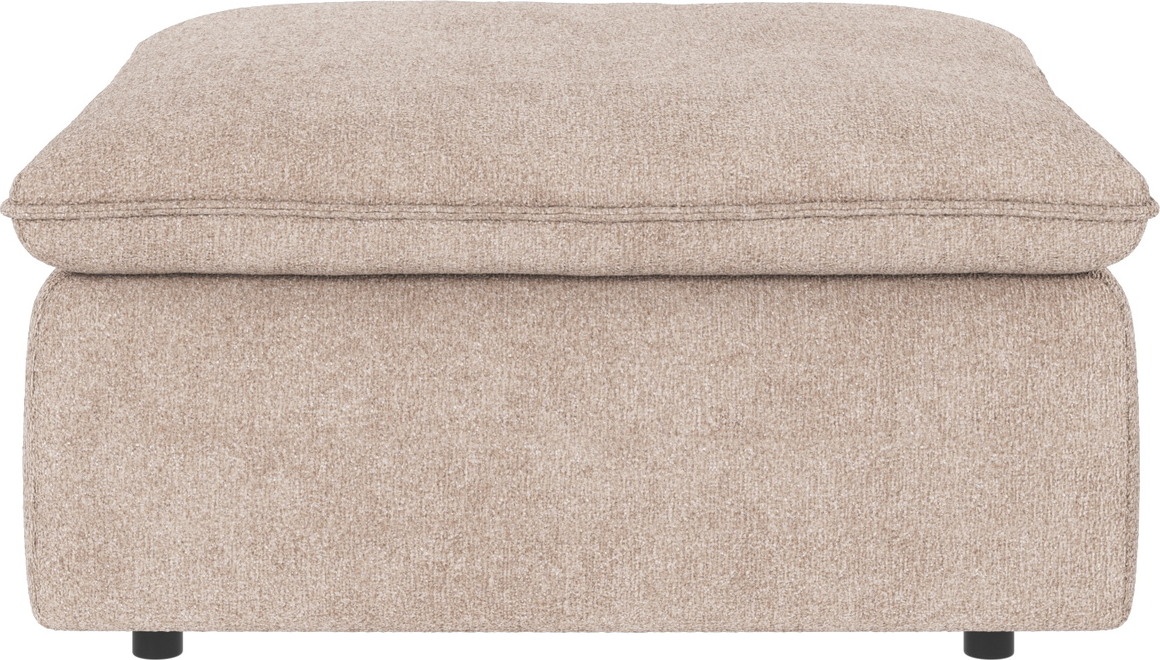Puf Skammel Rowico Rawlins Greg   Lysebeige 91x91x45 Cm