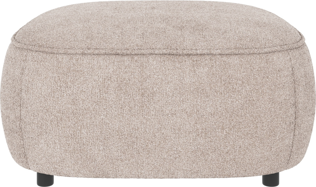Puf Til Sofa Eller Fodskammel Rowico Norris Greg Lysegrå ø89   H43 Cm