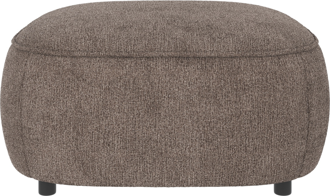 Puf Til Sofa Fodskammel Rowico Norris Greg Stof Mørk Beige ø89xh43 Cm