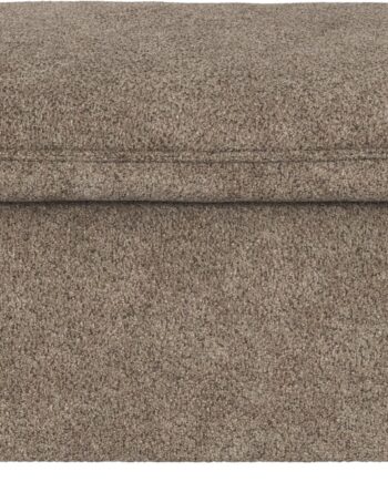 Puf Til Sofa   Fodskammel Rowico Rawlins   Mørk Beige Stof Anna   H45   B91   D91 Cm
