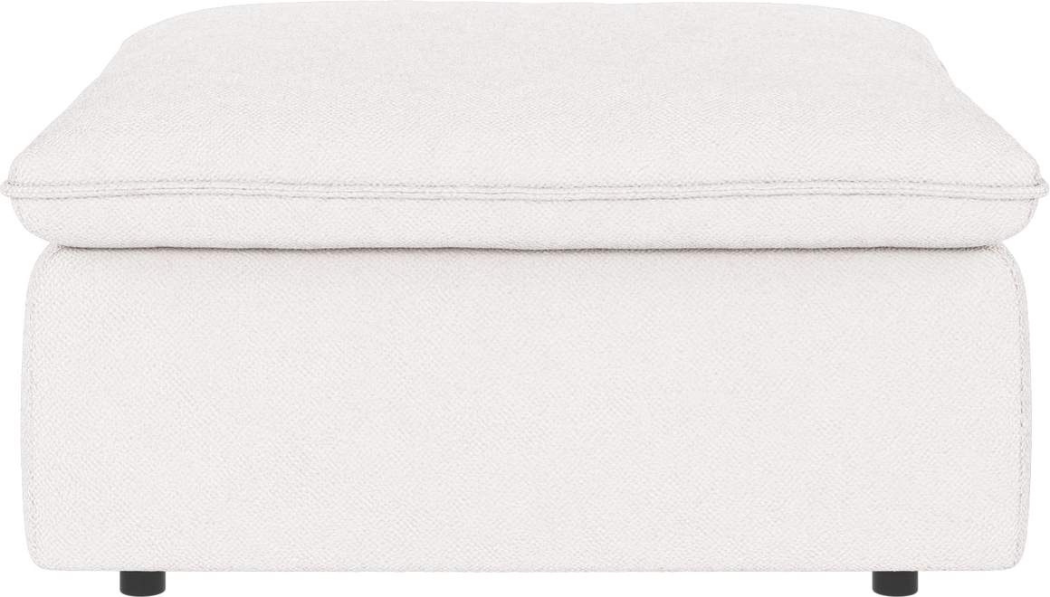 Puf Til Sofa Og Fodskammel Rowico Rawlins   Hvidt Bobby Stof H45x91x91 Cm