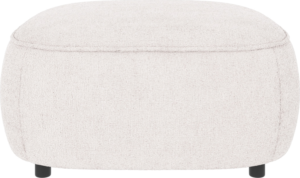 Puf Til Sofa Rowico Norris Greg Hvid Stof Fodskammel Skandinavisk Design 43x89x89 Cm