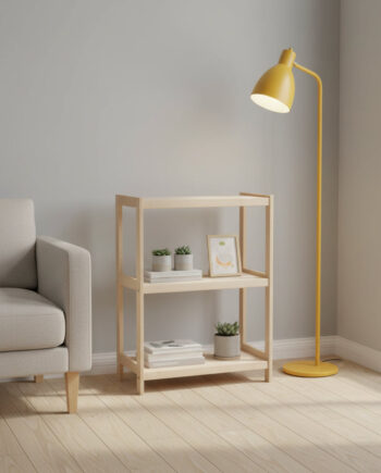 Reol   Bøgetræ Strong    Hylder  93x50x43 Cm