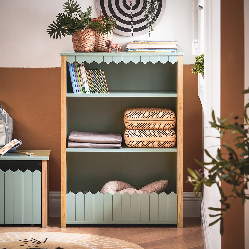 Reol Til Børneværelset  L62xb30xh80 Cm  Trendy Salviegrøn