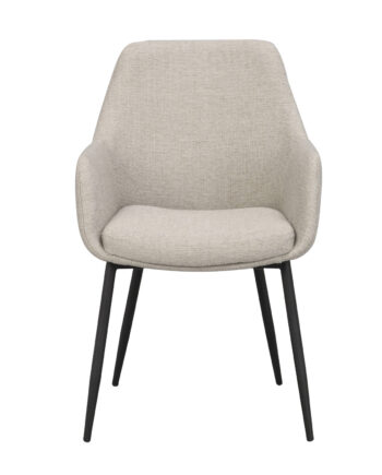 Rowico Reily Lænestol Beige Stof Og Sort Metal