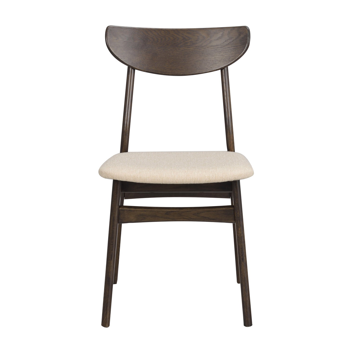 Rowico Rodham Spisebordsstol Beige Stof Og Brun Egetræ