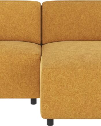 Rowico Willard Chaiselongsofa Højrevendt Gul Brenda 68 Modulsofa   100  Polyester