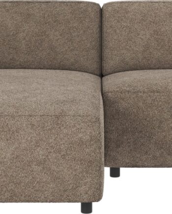 Rowico Willard Venstrevendt Chaiselongsofa   Mørk Beige Anna   Stof 234ã 161 Cm   Fscâ -mix Stel  Nozag-fjedre  Hr-koldskum