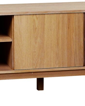 Rowico Yumi Tv-bord Tv-møbel   Lakeret Egetræ Med Soft-close Skydedør B152   D42   H60 Cm