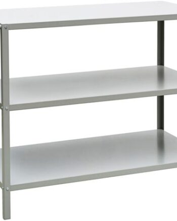 Rullebord Nicolas Vahé Trolley Table Displaybord   Metal  Lysegrå Med Hjul H90ã B60ã L110 Cm
