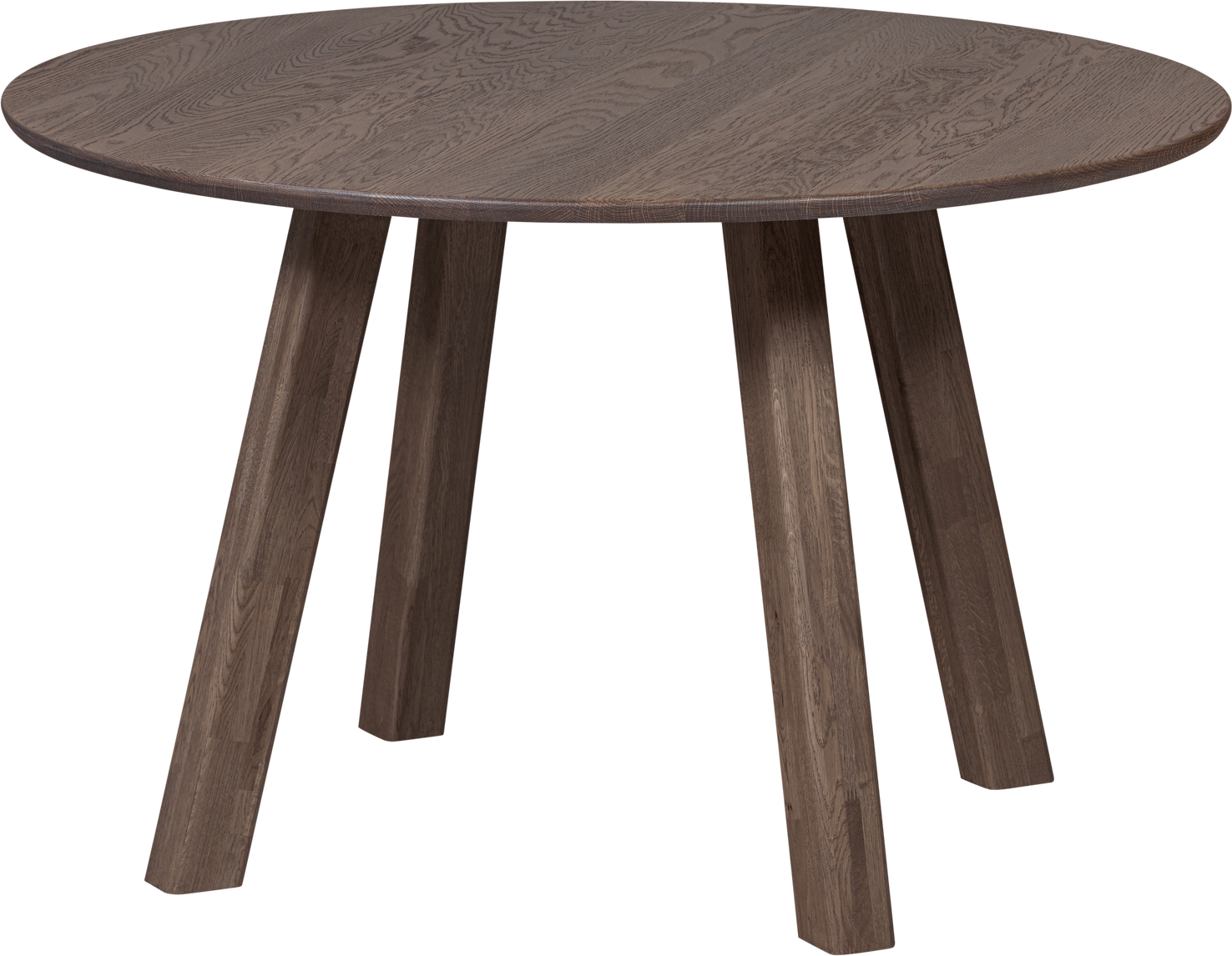 Rundt Spisebord Woood Tablo Massivt Egetræ Kashmir Brun ø120 Cm H75 Fsc Mix