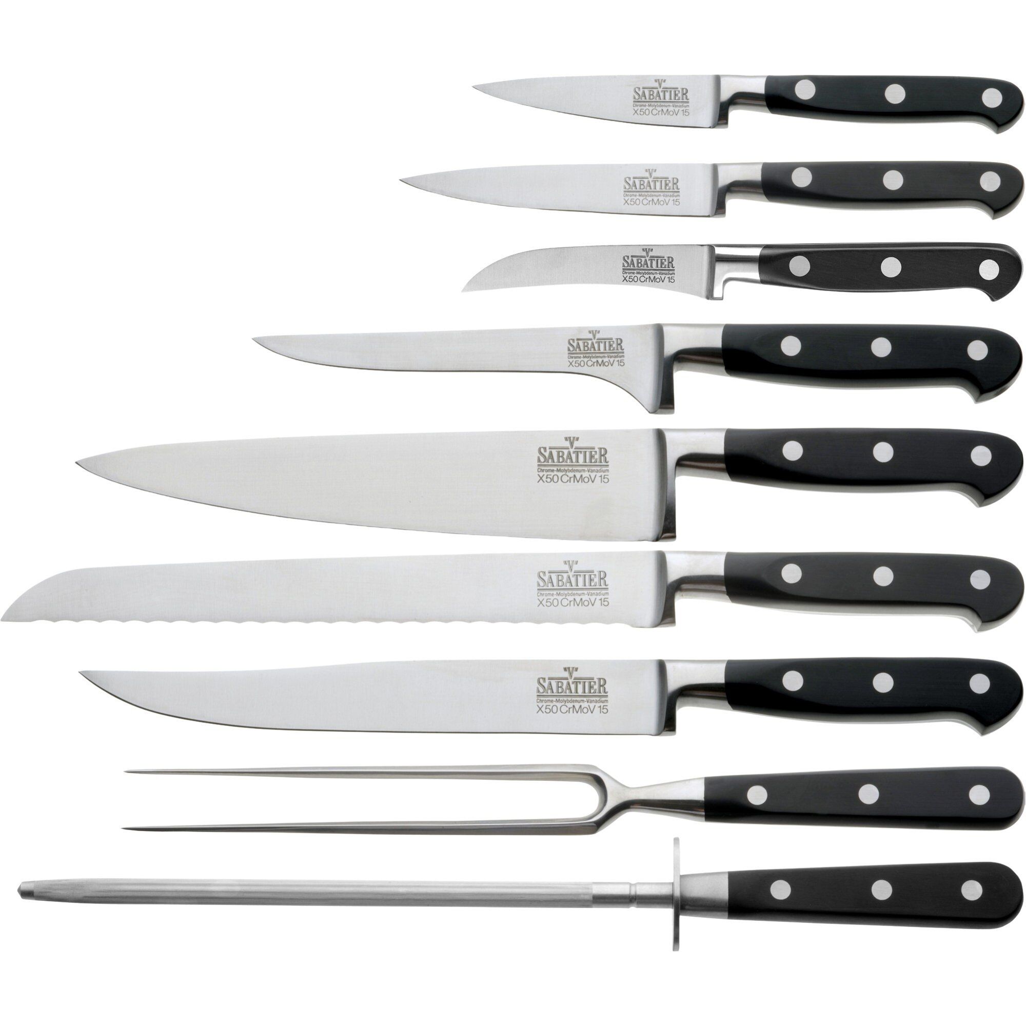 Sabatier Origin Knivsæt Med Knivblok Dele