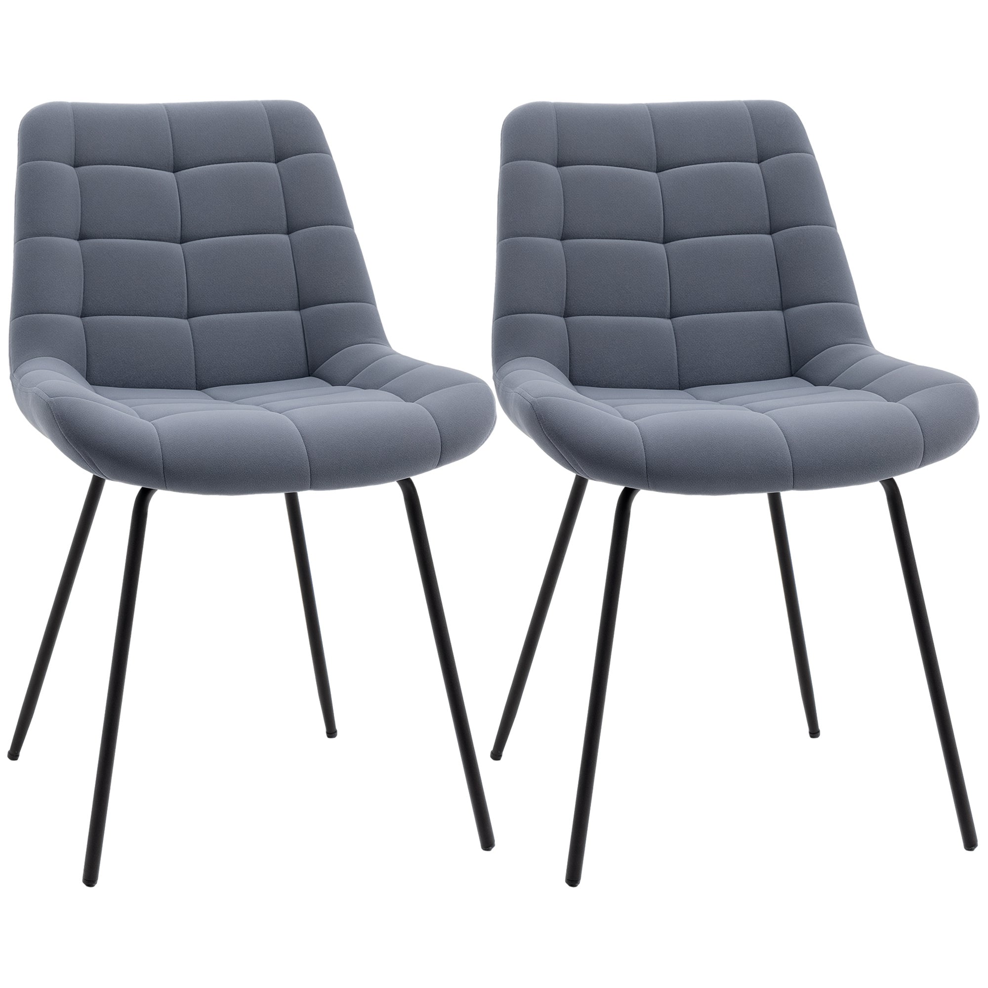 Sæt Med   Retro Spisestole   Velour 50 Cm   61 Cm   79 Cm Mørkegrå