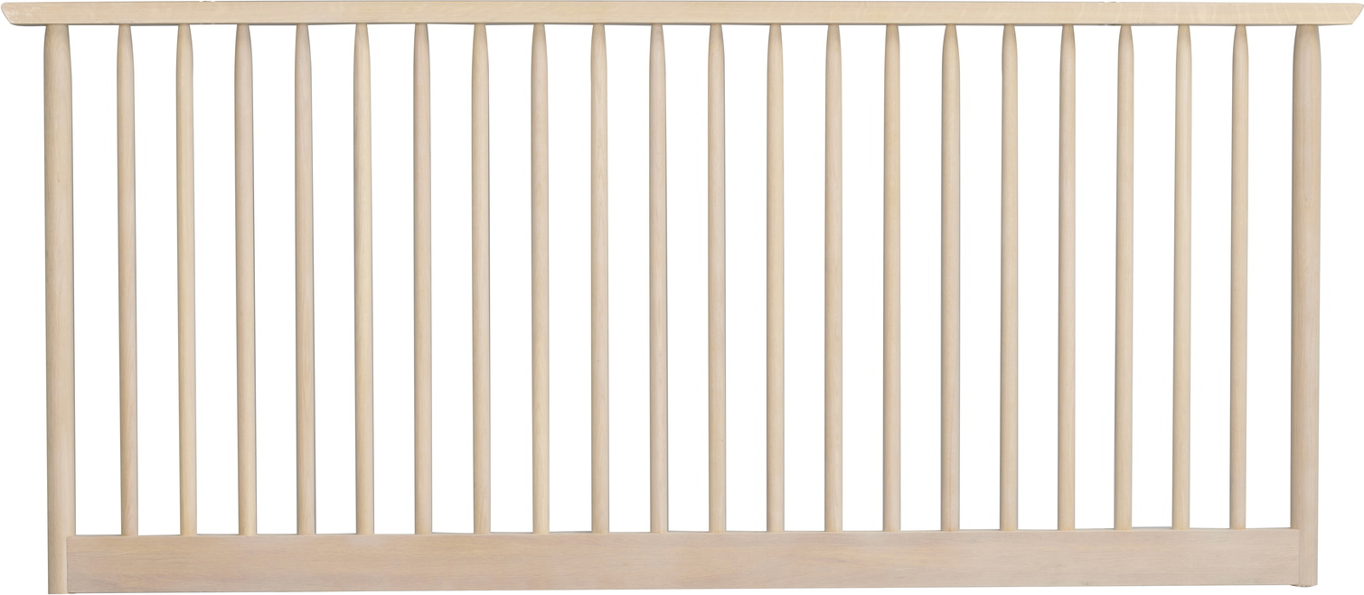Sengegavl Hovedgavl Rowico Riggins Hvidkalket Massivt Egetræ Med Justerbare Metalben B194 Cm