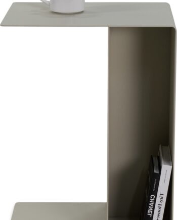 Sidebord Spinder Design Slide  -formet Stål Vendbart Sand H54â     B30â     D40â Cm Med Hylde