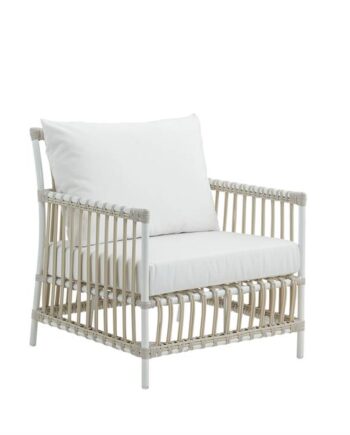 Sika Design Caroline Lænestol Exterior Dove White Inkl  Sæde- Og Ryghynde   B450 White Quick Dry B450-white : Erling Christensen Møbler