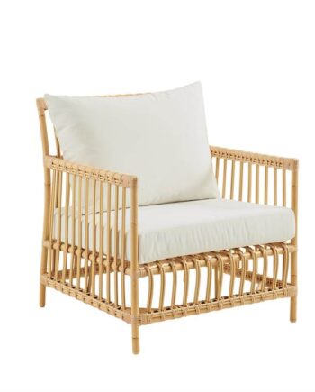 Sika Design Caroline Lænestol Exterior Natural Inkl  Sæde- Og Ryghynder   B450 White Quick Dry B450-white : Erling Christensen Møbler