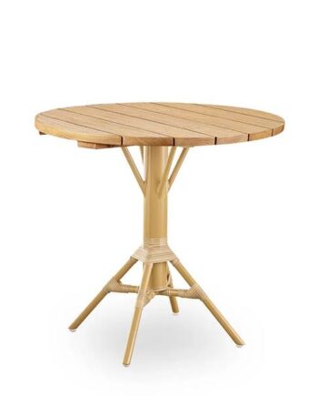 Sika Design Nicole Cafébord   Teak ø80 Cm  : Erling Christensen Møbler