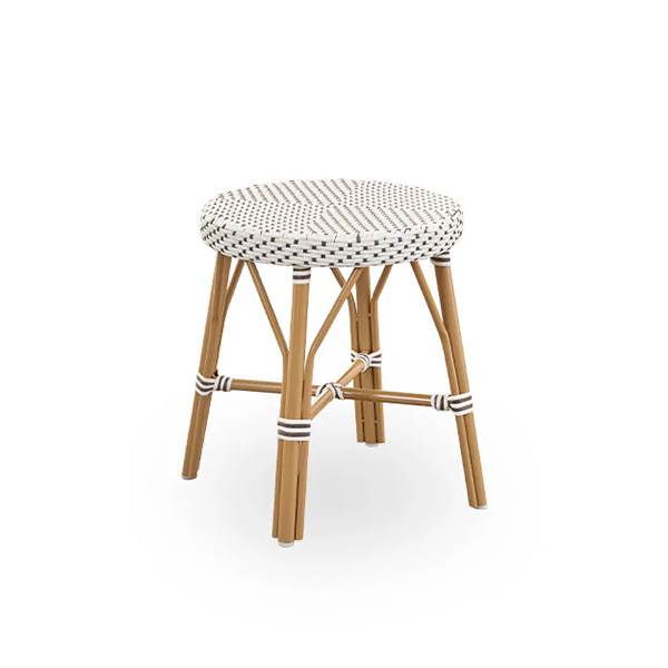 Sika Design Simone Exterior Skammel  White    Cappuccino Dot Artfibre  : Erling Christensen Møbler